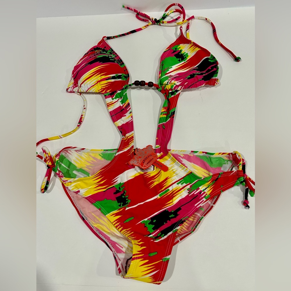 Sexy summer one pice bathing suit Open Front Bikini- (red, pink)💰🔥